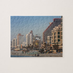 Puzzle Israel, Tel Aviv, playa, hoteles, atardecer