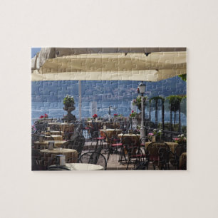 Puzzle Italia, provincia de Como, Bellagio. Café junto al