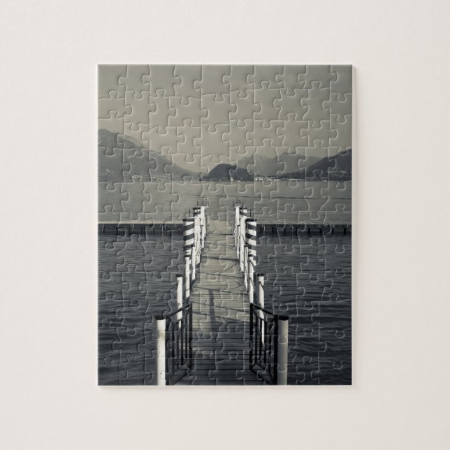 Puzzle Italia, provincia de Como, Tremezzo. Embarcadero d (Vertical)