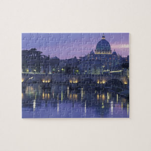 Puzzle Italia, Roma, San Pedro y Ponte Sant Angelo,