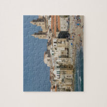 Italia, Sicilia, Cefalù, vista della ciudad con Du