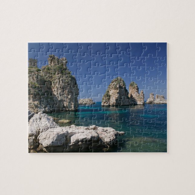 Puzzle Italia, Sicilia, Scopello, Rocas de Tonnara (Horizontal)