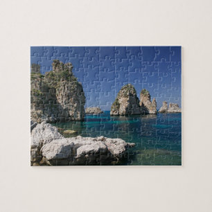 Puzzle Italia, Sicilia, Scopello, Rocas por Tonnara