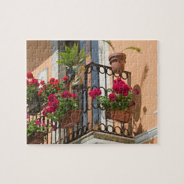 Puzzle ITALIA, Sicilia, TAORMINA: Corso Umberto 1, (Horizontal)
