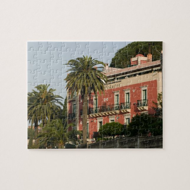 Puzzle ITALIA, Sicilia, TAORMINA: Hotel Schuler (Horizontal)