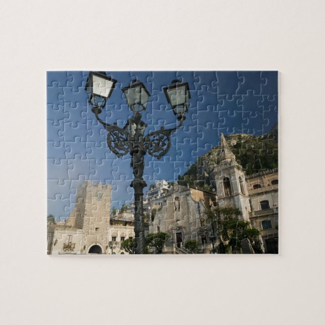 Puzzle ITALIA, Sicilia, TAORMINA: Piazza iX Aprile, San (Horizontal)