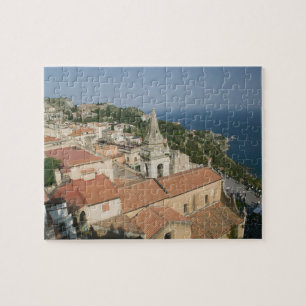 Puzzle ITALIA, Sicilia, TAORMINA: Vista hacia la Piazza I