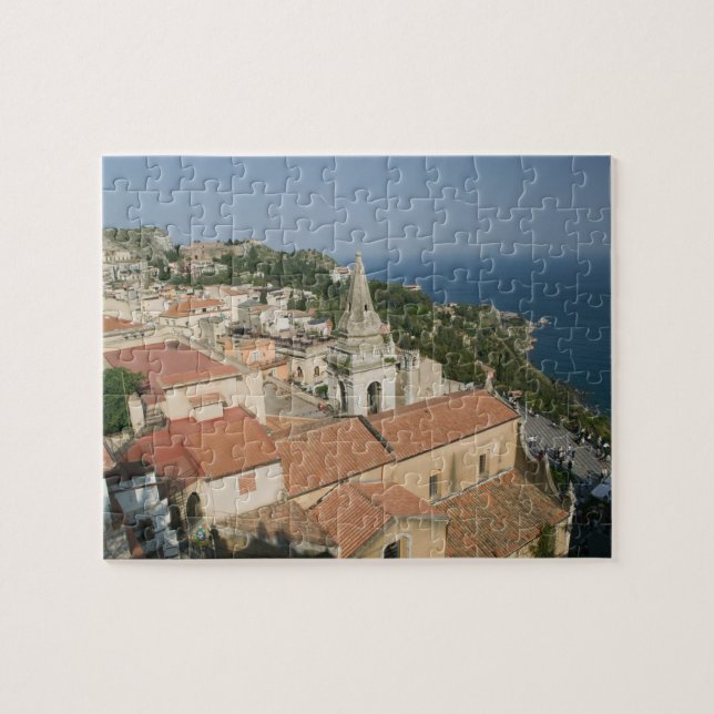 Puzzle ITALIA, Sicilia, TAORMINA: Vista hacia la Piazza I (Horizontal)