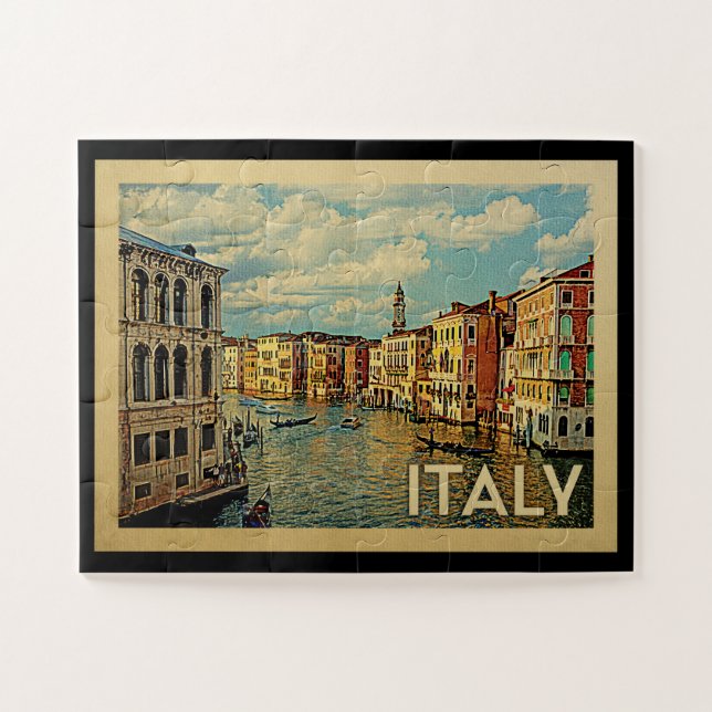 Puzzle Italia Venecia Viaje Vintage (Horizontal)