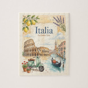 Puzzle Italia Viajes Vintage