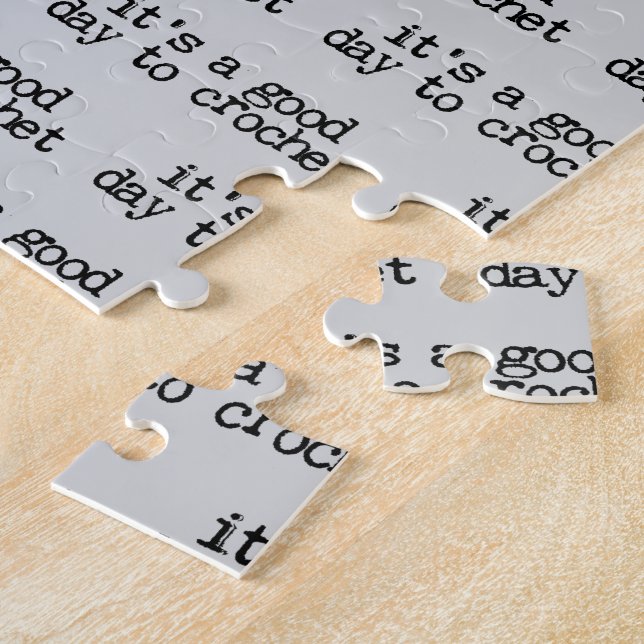 Puzzle It's A Good Day To Crochet Hook and Yarn (Lado)