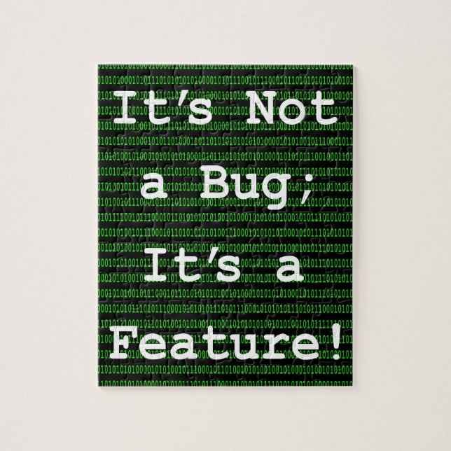 Puzzle It's Not A Bug; It's a Feature! (Vertical)