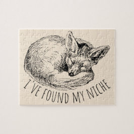 Puzzle I've Found My Niche Cozy Napping Fox
