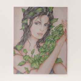 Puzzle Ivy Bride Chica Retrato Lápiz de arte Ilustracion