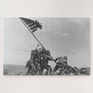 Puzzle Izando la bandera en Iwo Jima