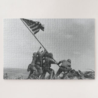 Puzzle Izando la bandera en Iwo Jima