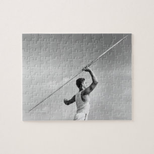 Puzzle Jabalina que lanza del hombre