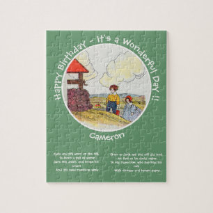 Puzzle Jack y Jill Mother Goose Artículos de fiesta de cu