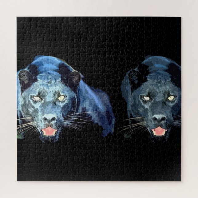 Puzzle Jaguar - Animales salvajes grandes gatos (Vertical)