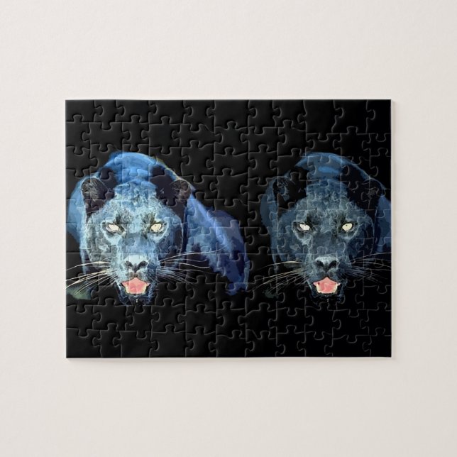 Puzzle Jaguar - Animales salvajes grandes gatos (Horizontal)