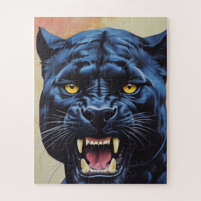 Puzzle Jaguar - Pantera negra (Vertical)