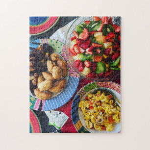 Puzzle Jamaica Ackee, Dumplins, Plantains & Fruit