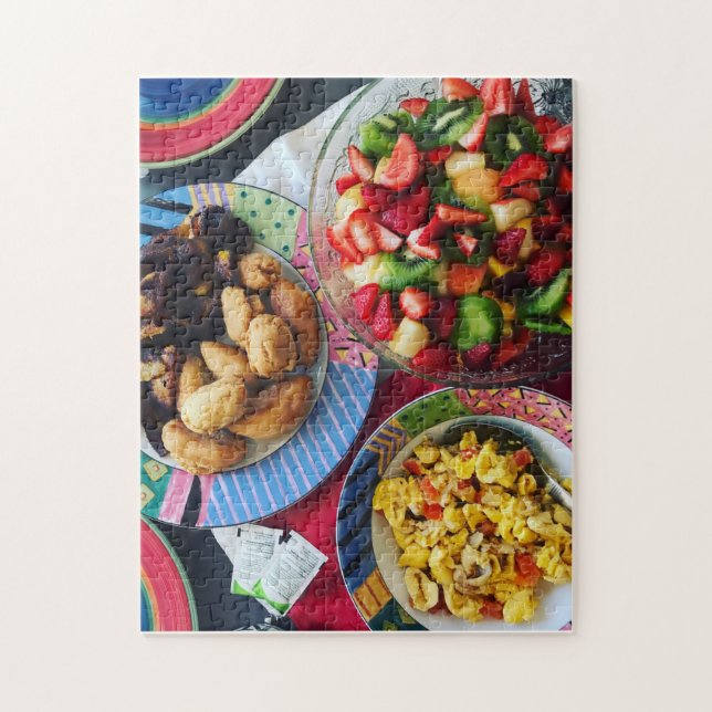Puzzle Jamaica Ackee, Dumplins, Plantains & Fruit (Vertical)