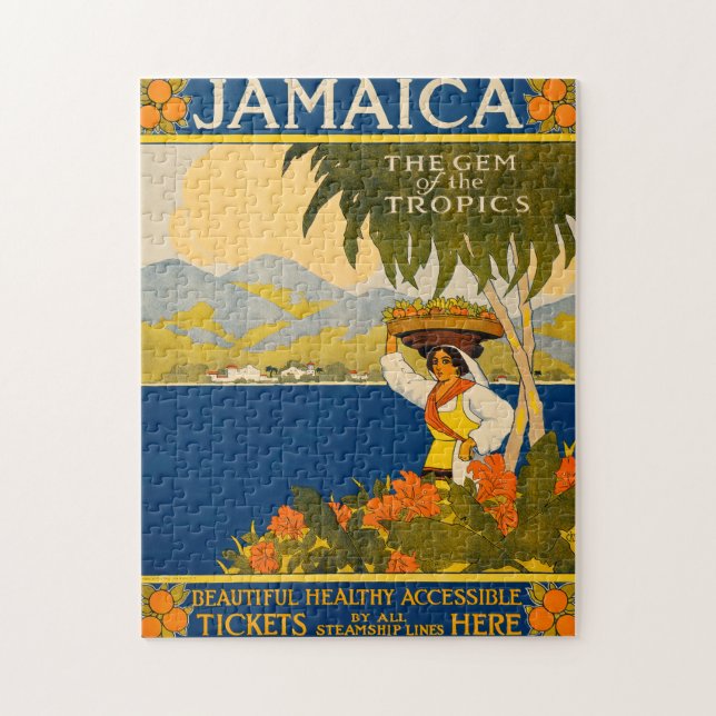Puzzle Jamaica, la gema de las zonas tropicales (Vertical)