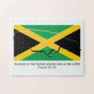 Puzzle JAMAICA  Nación bendecida  BANDERA JAMAIQUINA