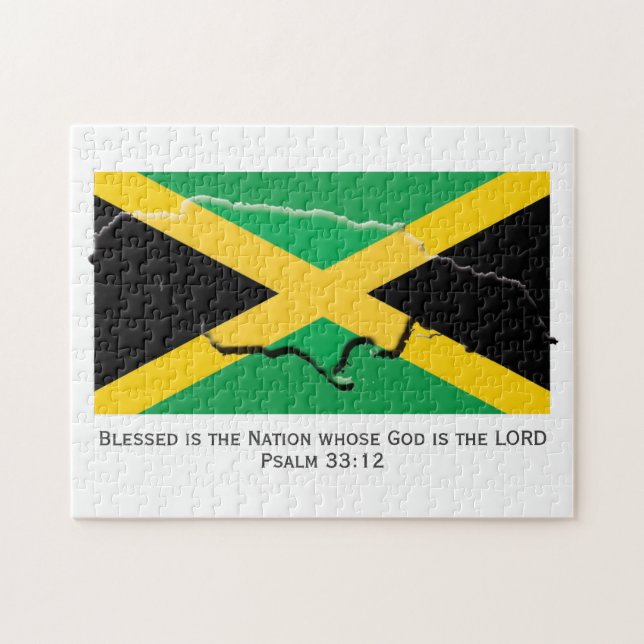 Puzzle JAMAICA| Nación bendecida| BANDERA JAMAIQUINA (Horizontal)
