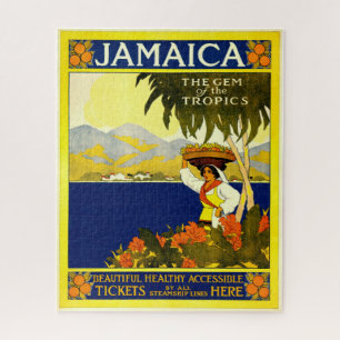 Puzzle Jamaica, Poster de Viajes Vintage