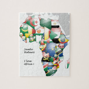 Puzzle Jambo Habari Africa ! Me encanta Africa
