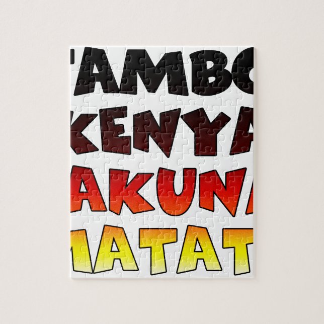 Puzzle Jambo Kenya Hakuna Matata (Vertical)