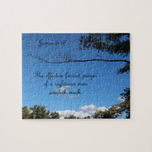 Puzzle James 5:16 La verdadera oración ferviente de