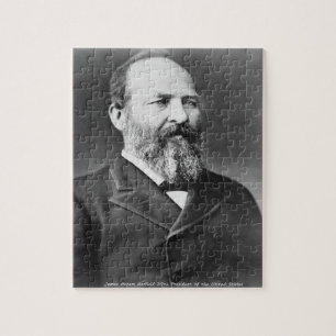 Puzzle James Abraham Garfield 20º Presidente de América.