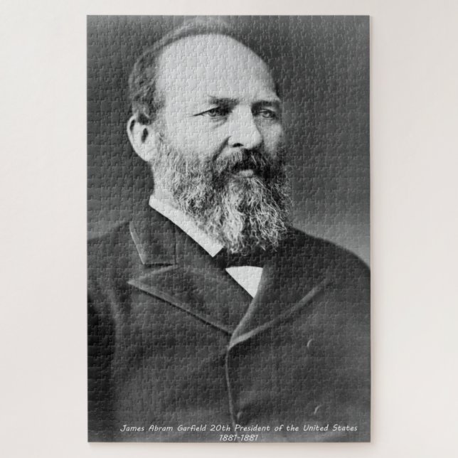 Puzzle James Abraham Garfield 20° presidente de América. (Vertical)