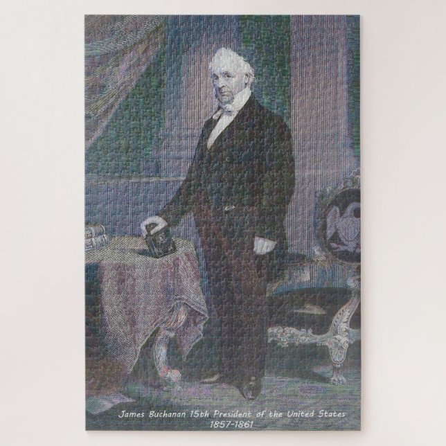 Puzzle James Buchanan 15º Presidente de América. (Vertical)