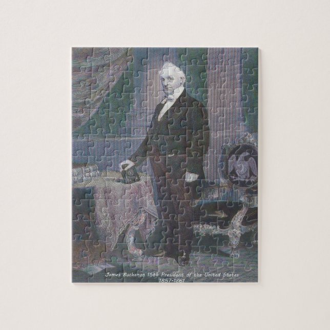 Puzzle James Buchanan 15° presidente de América. (Vertical)