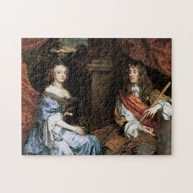 Puzzle James II y Anne Hyde por Sir Peter Lely (Horizontal)