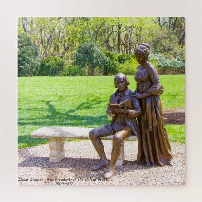 Puzzle James Madison cuarto presidente de América. (Vertical)