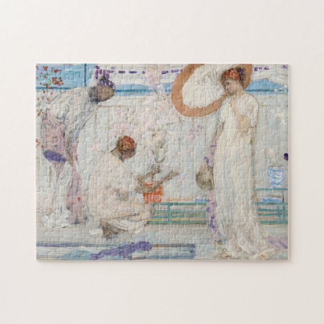 Puzzle James Whistler - Sinfonía blanca, tres Chicas (Horizontal)
