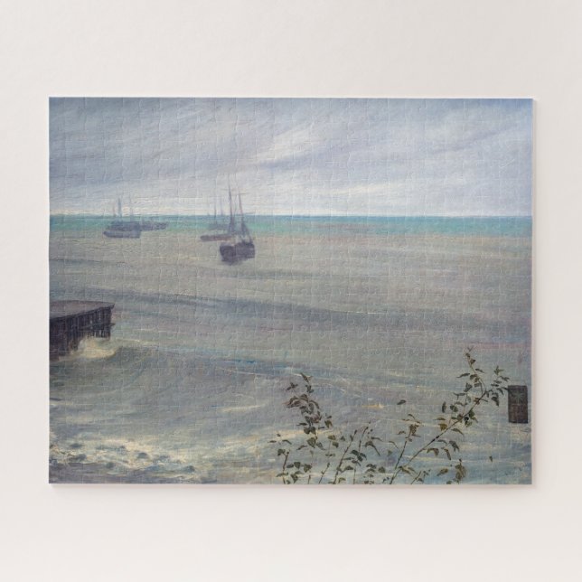 Puzzle James Whistler - Sinfonía en gris y verde (Horizontal)