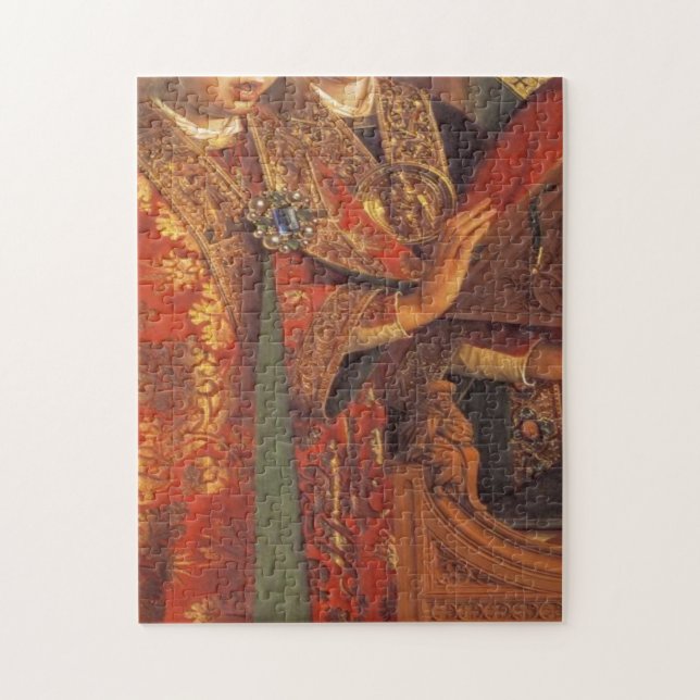 Puzzle Jan Van Eyck - El retablo de Gante - El ángel cant (Vertical)