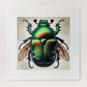 Puzzle Japanese beetle 260824IREF230 - Watercolor