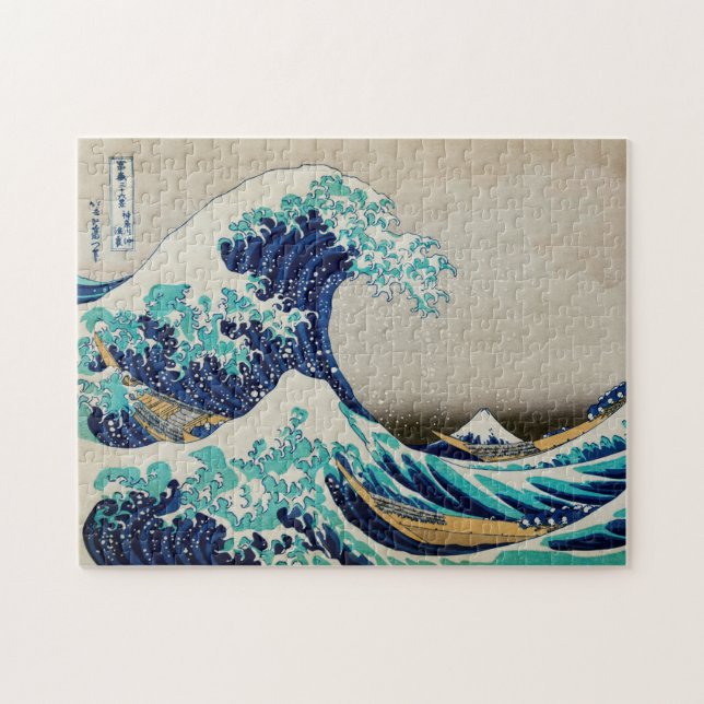 Puzzle Japanese Ocean Waves Aesthetic Beach Waves Aesthet (Horizontal)