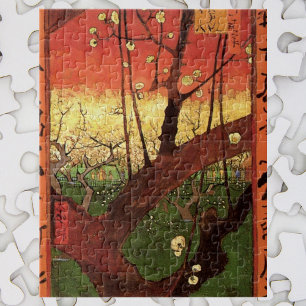Puzzle Japón: Árbol de ciruelas floridas por Vincent van
