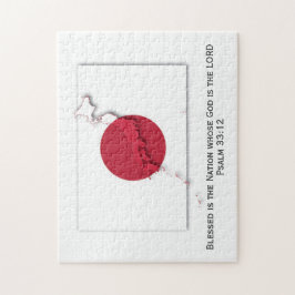 Puzzle JAPÓN | Hinomaru | Nación Bendecida | BANDERA JAPO
