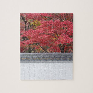 Puzzle Japón, Kioto, color de otoño en el templo Eikand