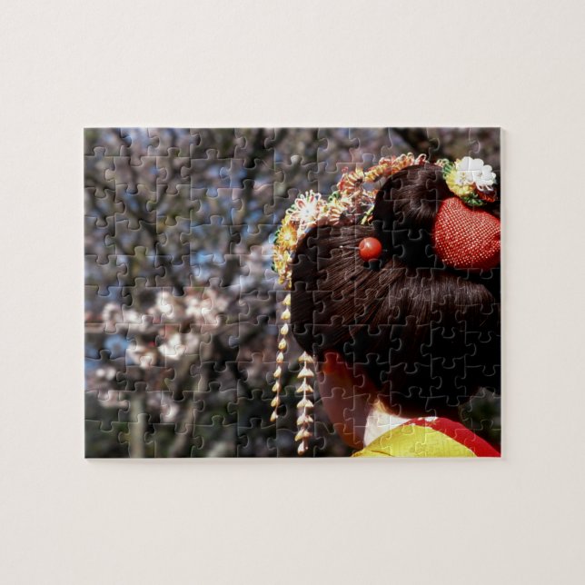 Puzzle Japón, Kioto. Vista trasera de geisha (Horizontal)