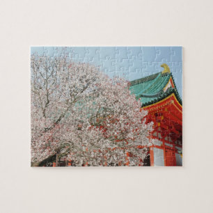 Puzzle Japón, Kyoto. Flor de cerezo de Shinto